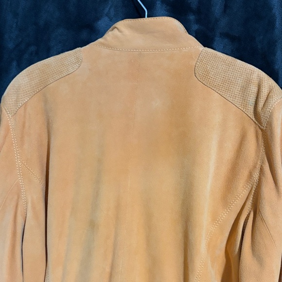 Marina Rinaldi Orange Leather Jacket - Picture 7 of 10